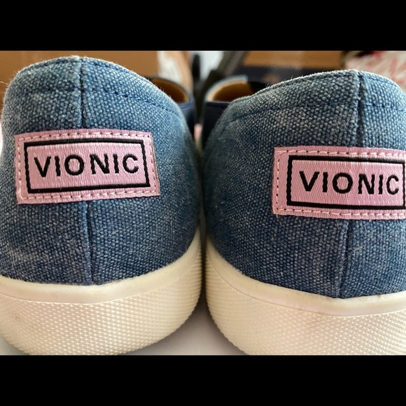 Vionic Shoes | Vionic Womens Denim Slip On Shoes | Poshmark